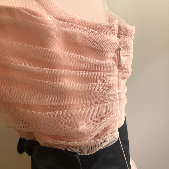 NWT Blush Pink w/ Black Bow Belt - Picture 7 of 8